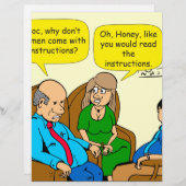 923 read the instructions couples cartoon (Front/Back)