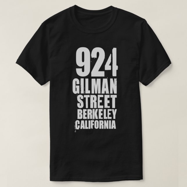 924 Gilman Street  T-Shirt (Design Front)