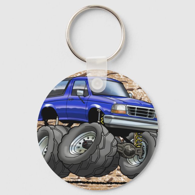 92-96 Blue Bronco Keychain (Front)