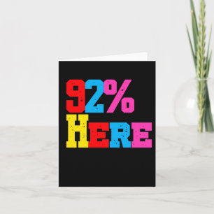 92% Minding Their Own Business Sticker Card