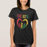 92 Percent 92 Black Woman Voting Election Afro Wom T-Shirt<br><div class="desc">92 Percent 92 Black Woman Voting Election Afro Woman</div>
