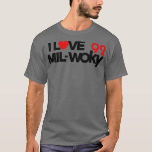 92 WOKY Love Milwaukee Defunct Radio Station T-Shirt