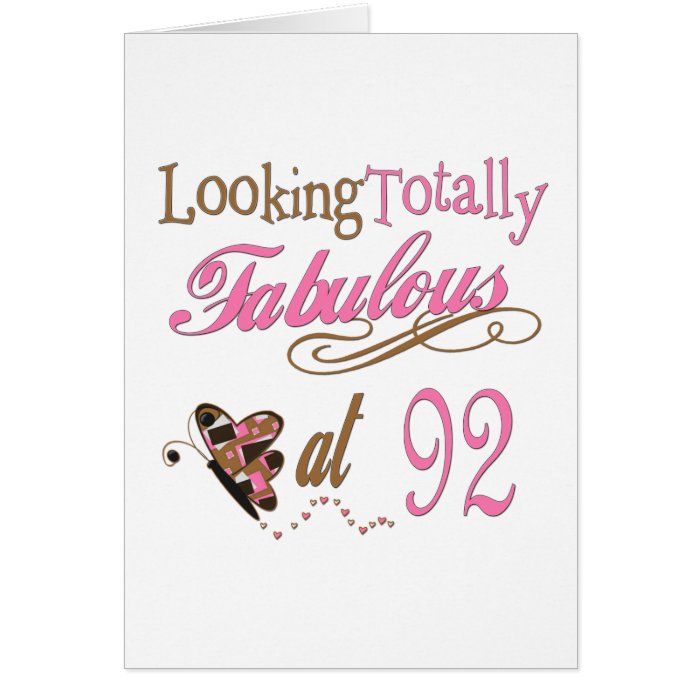 92nd Birthday Card | Zazzle