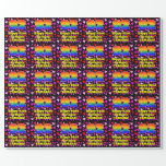 [ Thumbnail: 92nd Birthday: Loving Hearts Pattern, Rainbow # 92 Wrapping Paper ]