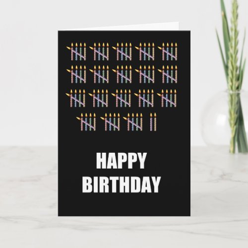 92nd Birthday with Candles Card