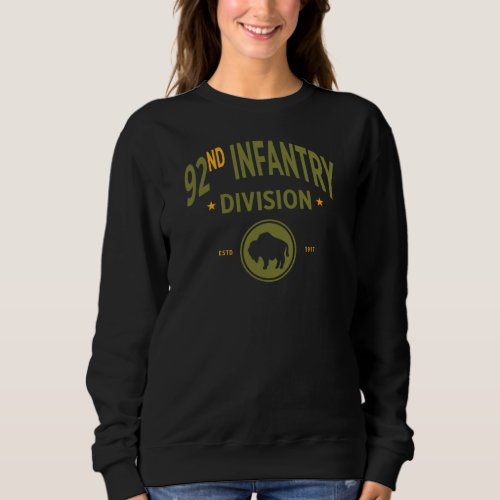 92nd Infantry Division _ Buffalo Soldiers Women Sweatshirt