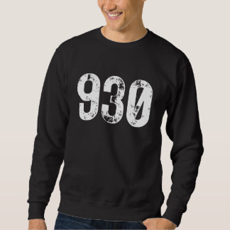 930 Area Code Evansville IN Mobile Telephone Area Sweatshirt