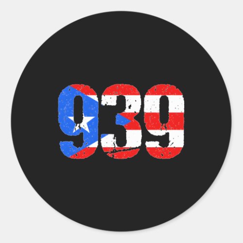 939 Puerto Rico Classic Round Sticker