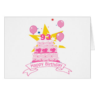 93 Year Old Birthday Cake Cards