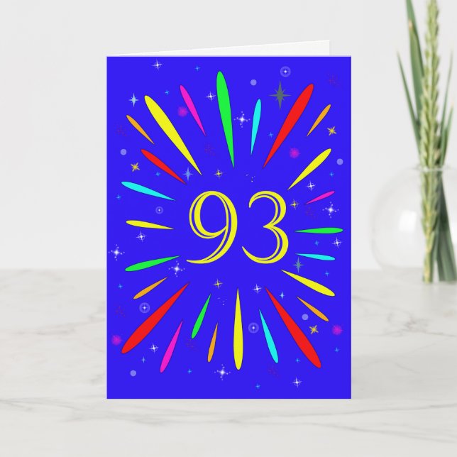 93rd Birthday Explosion Card (Front)
