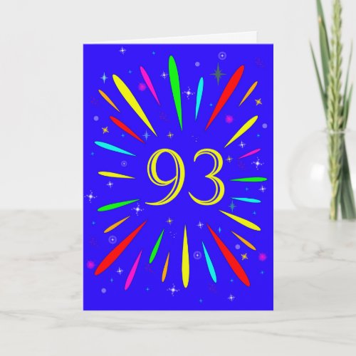 93rd Birthday Explosion Card