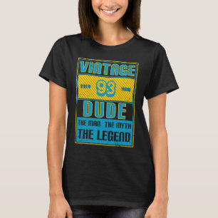 93rd Birthday for Men Age 93 Year Old Vintage Dad T-Shirt