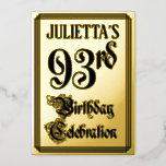 [ Thumbnail: 93rd Birthday Party — Elegant Script + Custom Name Invitation ]