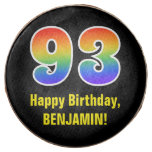 [ Thumbnail: 93rd Birthday - Rainbow Spectrum Pattern Number 93 ]