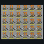 93rd Birthday: Spooky Halloween Theme, Custom Name Wrapping Paper<br><div class="desc">This spooky and scary Halloween birthday themed wrapping paper design features a large number "93". It also features the message "HAPPY BIRTHDAY, ", plus a personalized name. There are also depictions of a ghost and a bat on the front. Wrapping paper like this might be used when wrapping presents or...</div>