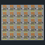 93rd Birthday: Spooky Halloween Theme, Custom Name Wrapping Paper<br><div class="desc">This spooky and scary Halloween birthday themed wrapping paper design features a large number "93". It also features the message "HAPPY BIRTHDAY, ", plus a personalized name. There are also depictions of a ghost and a bat on the front. Wrapping paper like this might be used when wrapping presents or...</div>