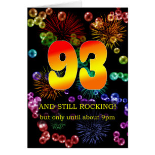93rd Birthday Still Rocking Cards