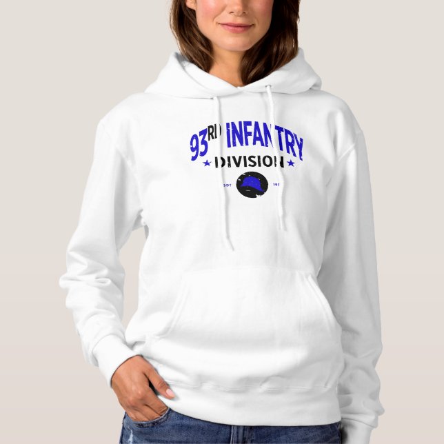 93rd Infantry Division "Blue Helmets" Women Hoodie (Front)