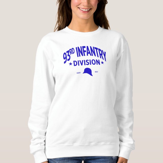 93rd Infantry Division US Military Women Sweatshirt (Front)