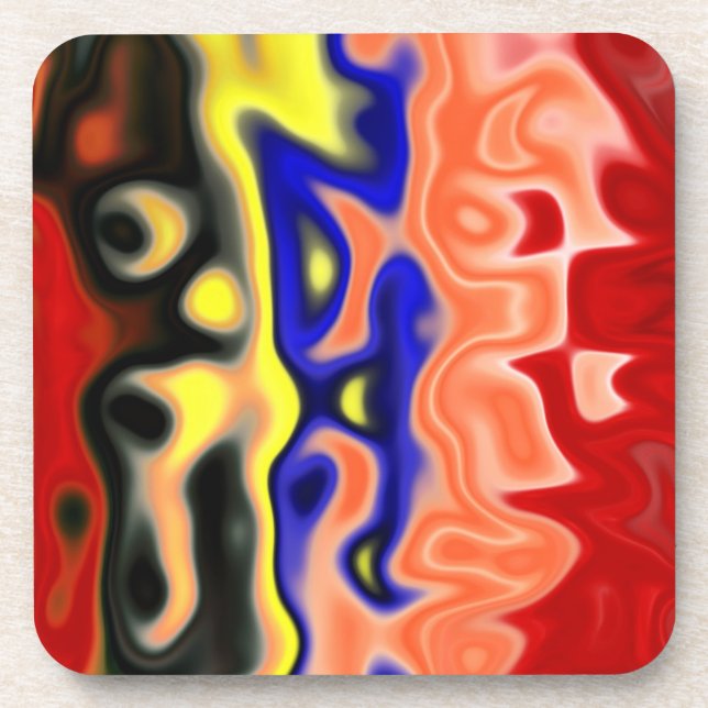 94 Alt Abstract:  Modern Art Beverage Coaster (Front)