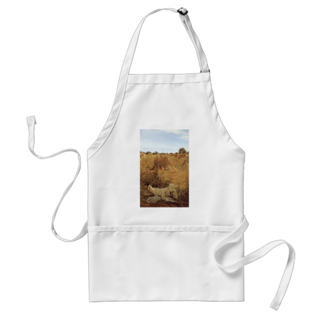94 Degrees in the Shade, Sir Lawrence Alma Tadema Adult Apron (Front)