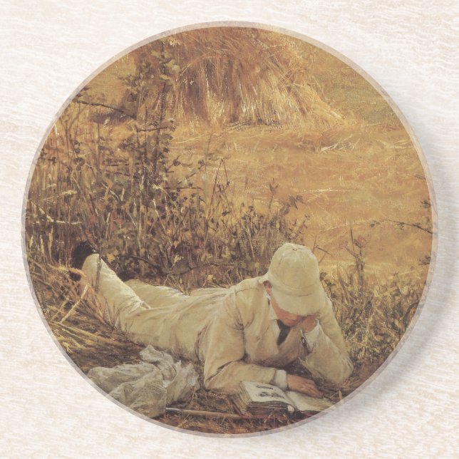 94 Degrees in the Shade, Sir Lawrence Alma Tadema Drink Coaster (Front)