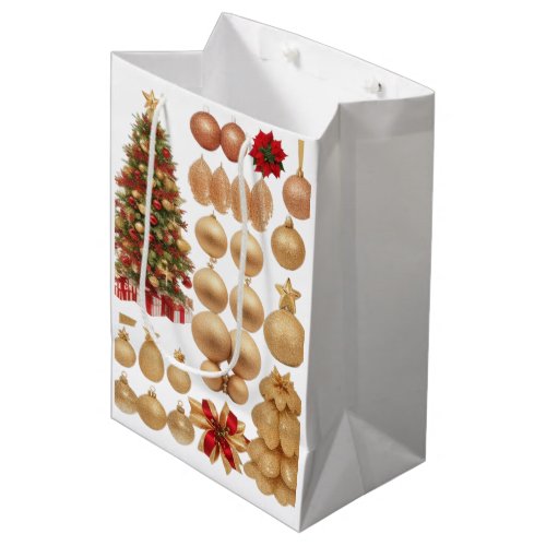94 Pieces Christmas Tree Wrapping Paper Medium Gift Bag