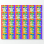 [ Thumbnail: 94th Birthday: Colorful, Fun Rainbow Pattern # 94 Wrapping Paper ]