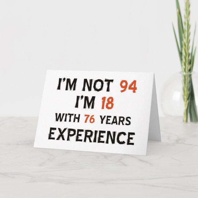 94th birthday designs card (Front)