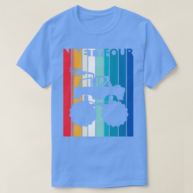 94th Birthday Gift Monster Truck Shirt 94 Year Old (Design Front)