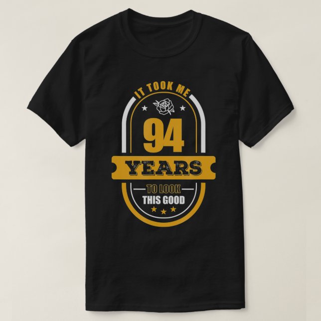 94th Birthday Gifts for Men Grandpa 94 Year Old Re T-Shirt (Design Front)