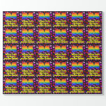 [ Thumbnail: 94th Birthday: Loving Hearts Pattern, Rainbow # 94 Wrapping Paper ]