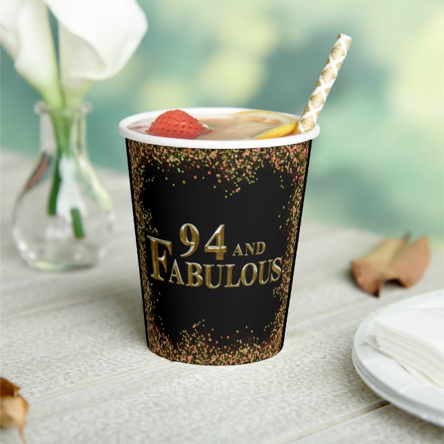 94th Birthday  Paper Cups (Insitu)
