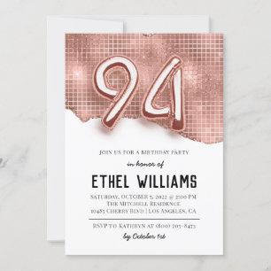 94th Birthday Party Invitation