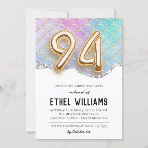 94th Birthday Party Invitation