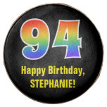 [ Thumbnail: 94th Birthday - Rainbow Spectrum Pattern Number 94 ]