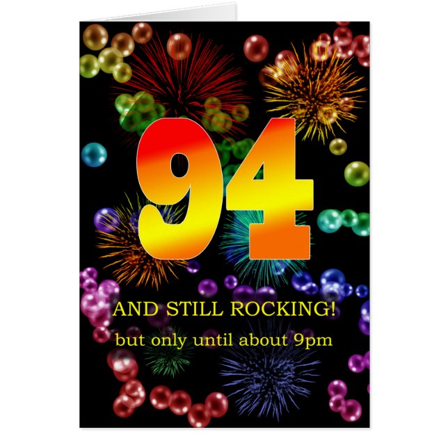 94th Birthday Still Rocking Cards (Front)