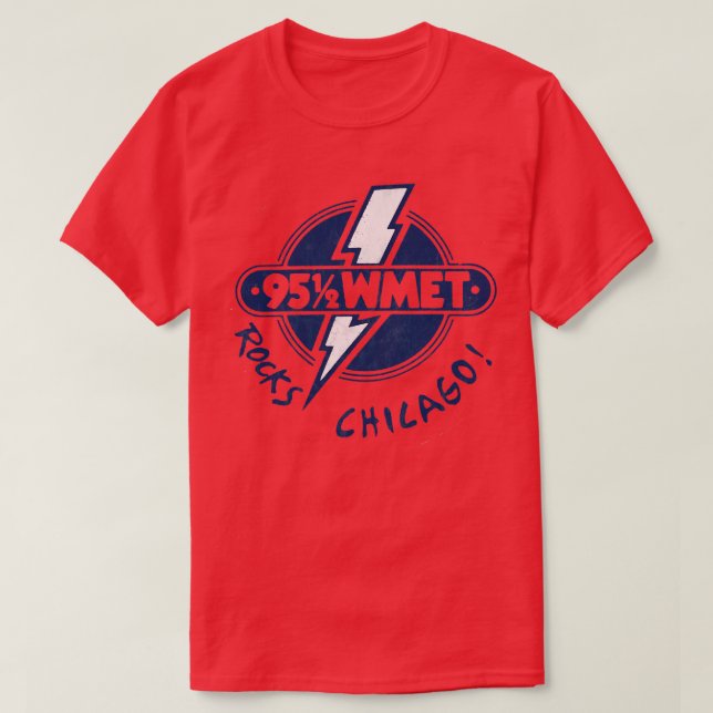 9512 WMET Radio Station T-Shirt (Design Front)