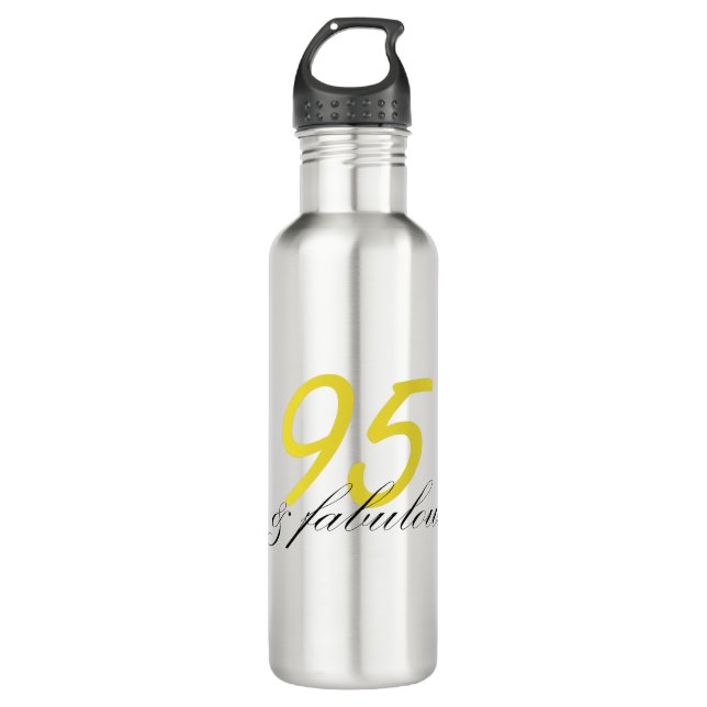 95 & Fabulous Stainless Steel Water Bottle (Front)