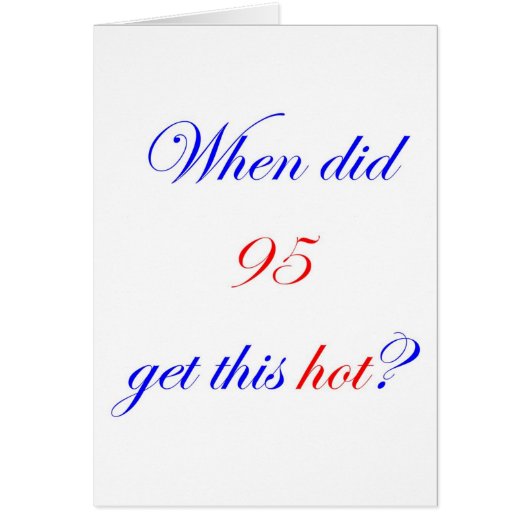 95 Hot Cards (Front)