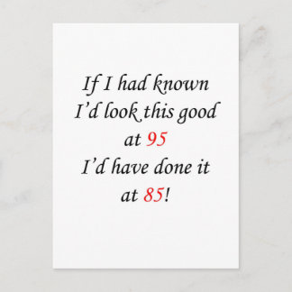 95 If I had known Postcard