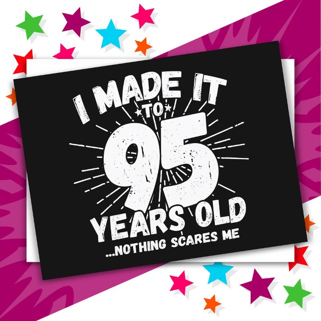 95 Year Old Sarcastic Meme Funny 95th Birthday Postcard (Creator Uploaded)