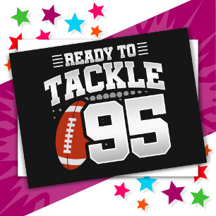 95 Year Old Tackle Football Party 95th Birthday Postcard