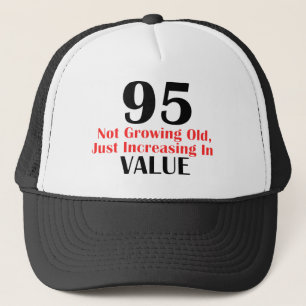 95 years old birthday designs trucker hat