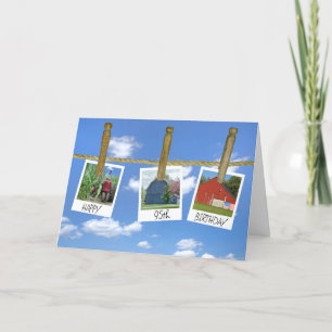 95th Birthday Barns And Tractor Snapshots Card