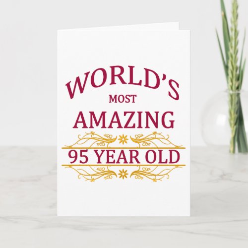 95th Birthday Card