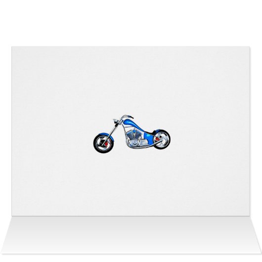 95th birthday card with a motor bike (Inside Horizontal (Top))