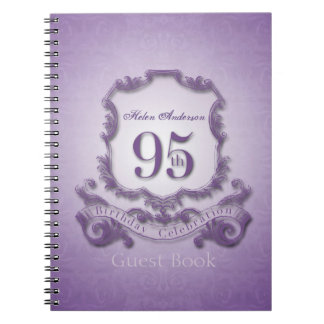 95th Birthday Celebration Custom Framed Guest Book