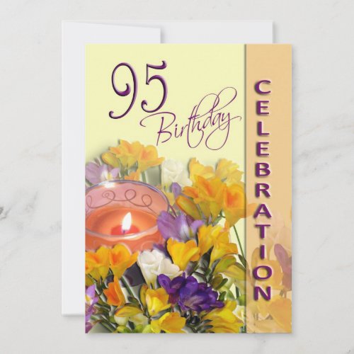 95th Birthday Celebration party invitation