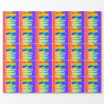 [ Thumbnail: 95th Birthday: Colorful, Fun Rainbow Pattern # 95 Wrapping Paper ]